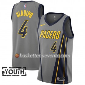 Maillot Basket Indiana Pacers Victor Oladipo 4 2018-19 Nike City Edition Gris Swingman - Enfant